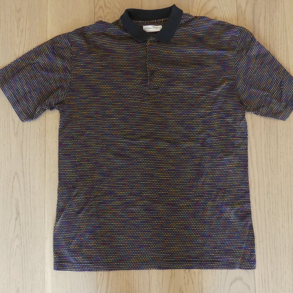 Klauss Boehler Vintage 1990s Multicolour Polka Dot Polo Shirt Large